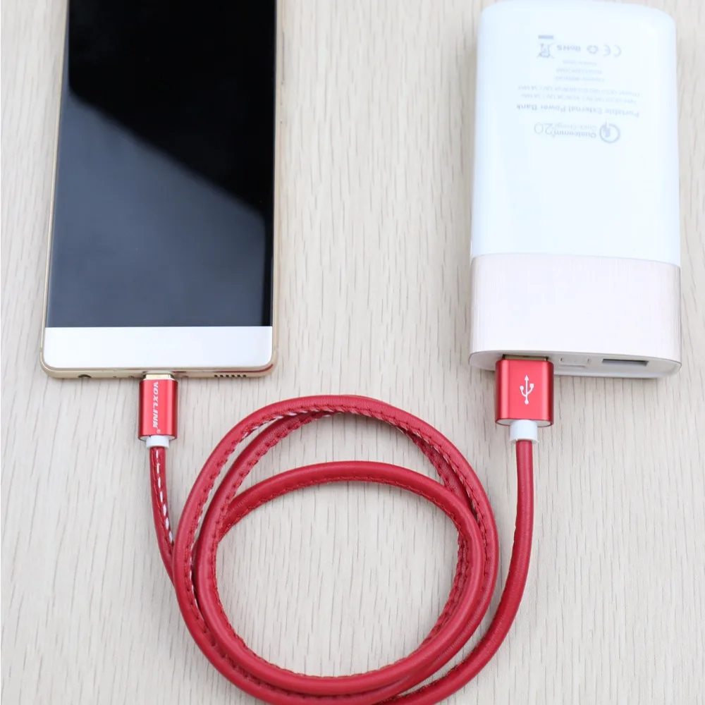 VOXLINK usb кабель для зарядки iPhone 7 Plus из искусственной кожи, usb-кабель для синхронизации данных и зарядки для iPhone 6S Plus 5S iPad Air Mini