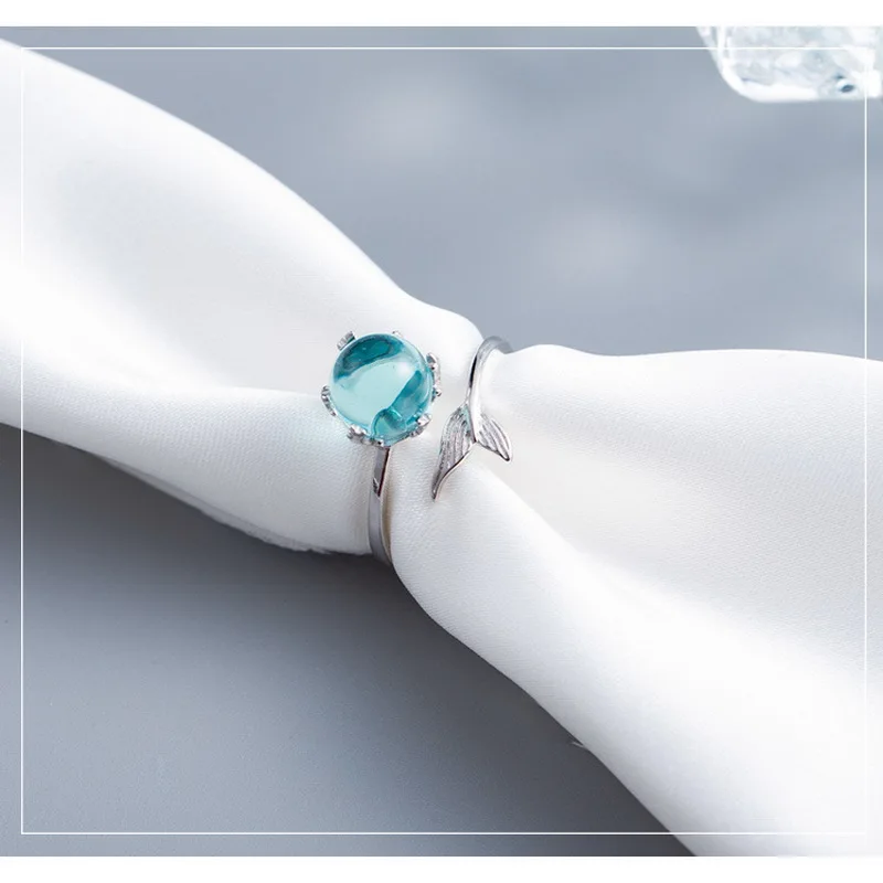 Bonsoir Silver Ring Women Adjustable Birthday Gift