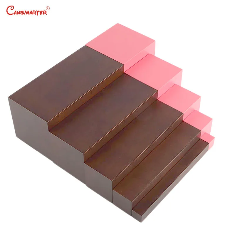 Montessori Math Toys and Games Pink Tower 5 Steps Brown Stairs for Children Educational Toys Montessori Home Preschool LT062-3 Montessori Math Toys and Games Pink Tower 5 Steps Brown Stairs for Children Educational Toys Montessori Home Preschool LT062-3