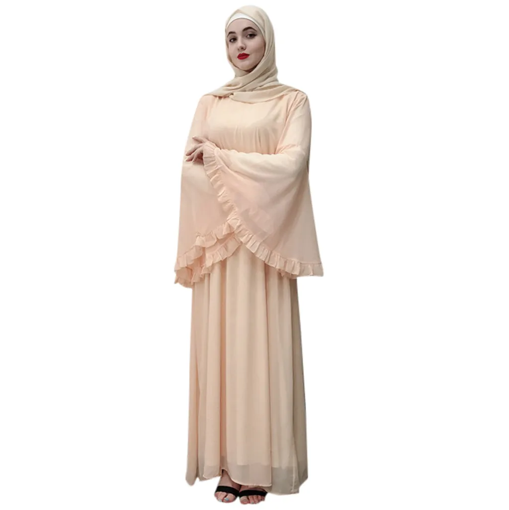 Ажурная embroi длинная одежда для женщин мусульманских стран платье Дубай халат открытый кардиган «абайя» мусульманский Дубай халат платье elbise bayan# G8