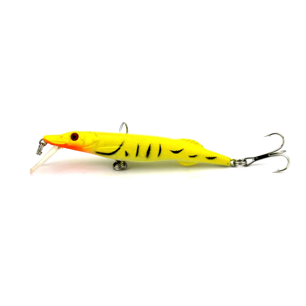 

6.1g 9cm 3D Fish Eye Minnow Lure Hard Plastic Artificial Fishing Lures Fake Swimbait Crankbait with Hooks for Carp Fishing