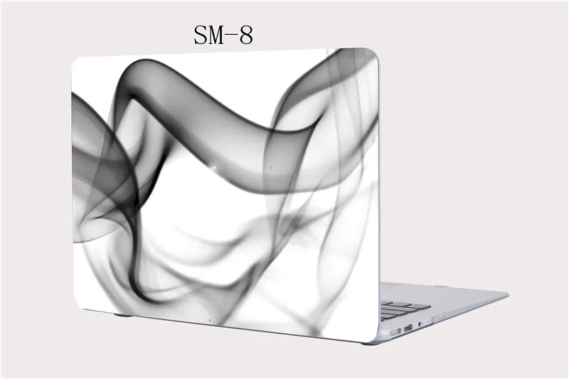 Пластиковый жесткий чехол для ноутбука Apple Macbook New Pro 13 15 с сенсорной панелью mac book Air retina 11 12 дюймов - Цвет: SM-8 no show logo