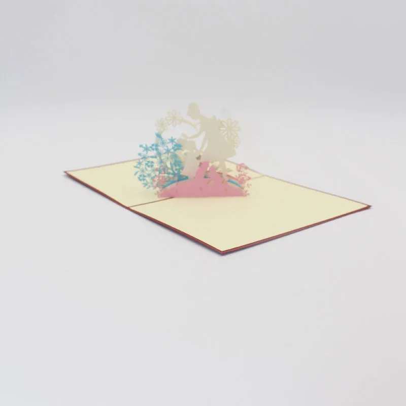  3D Laser Cut Handmade Sweet Mom and kids Paper Invitation Greeting Cards PostCard Thanksgiving Moth - 32803814399