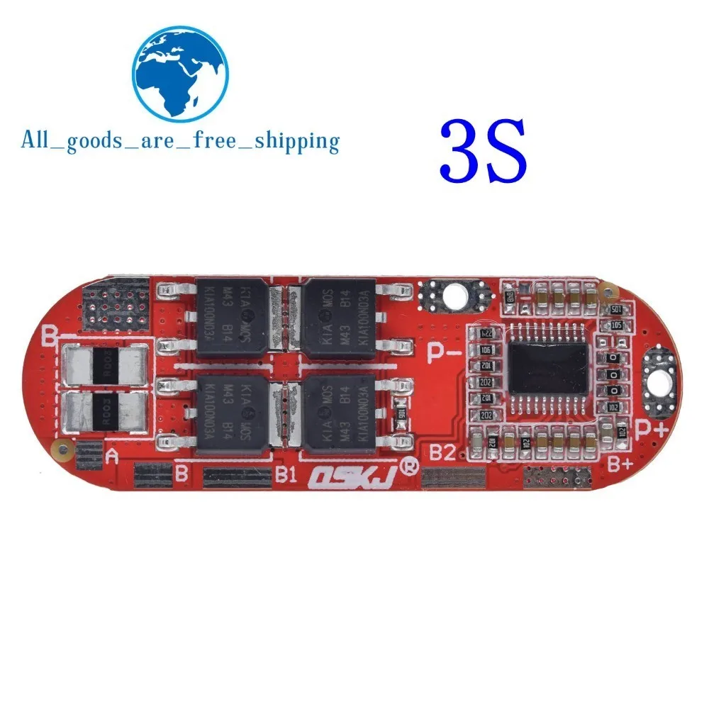 Bms 1s 2s 10a 3s 4S 5S 25a Bms 18650 литий-ионная Lipo литиевая батарея Защитная печатная плата модуль Pcb Pcm 18650 Lipo Bms зарядное устройство - Цвет: 3s bms 25a 12.6v