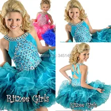Симпатичная Роза расшитое стразами и пайетками праздничное платье для девочек мини короткое многослойное бальное платье с оборками из органзы для девочек