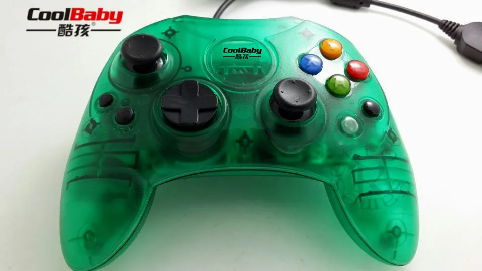 Прозрачные цвета Классический проводной джойстик контроллер для Microsoft Xbox XBOX