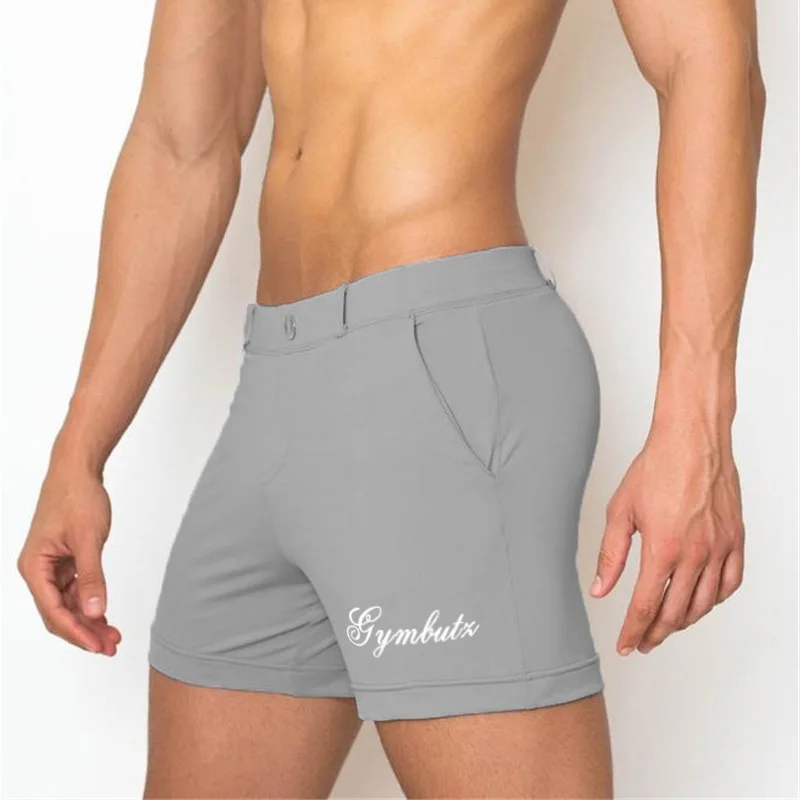 

Men Bermuda Shorts 2019 New Summer Gyms Fitness Bodybuilding Sweatpants Jogger Workout Breathable Quick Dry Beach Shorts