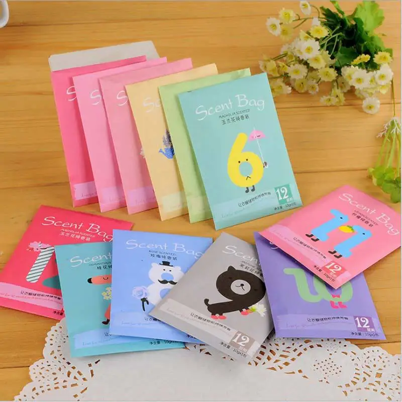 

5Pcs/Lot Natural Scented Fragrance Incense Bag Home Wardrobe Drawer Anti Odour Sachets Dehumidified Air Purification Car Perfume