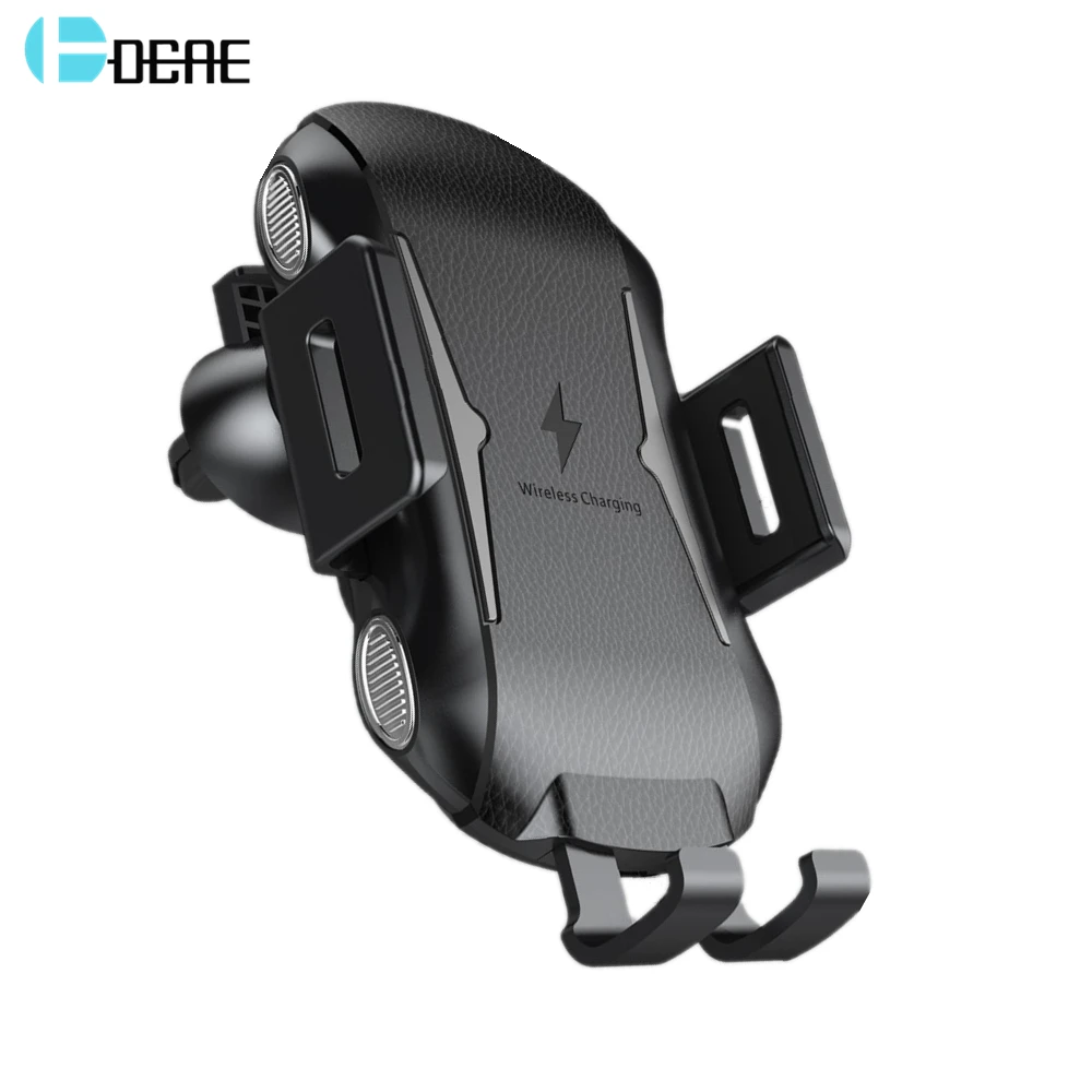 

DCAE 10W Qi Car Wireless Charger For iPhone XS Max XR X 8 Samsung S9 S8 USB Automatic Phone Holder Fast Charging Air Vent Mount