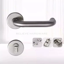 KINLONG-W61327105 304 Нержавеющая сталь ручка рычаг блокировки механические Anti-Theft и пожаробезопасные Замки для интерьера Спальня Дверные рамы