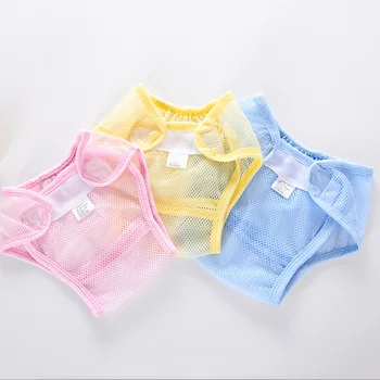 

Washable Mesh Pocket Nappy Newborn Summer Breathable Diapers Infant Cotton liner Baby Diapers Reusable Nappies Cloth Diaper