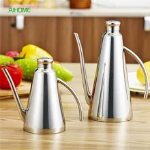 Нержавеющая сталь бутылка для оливкового масла чайник герметичный уксус горшок для хранения приправ кухонные инструменты для хранения 450 мл/900 мл