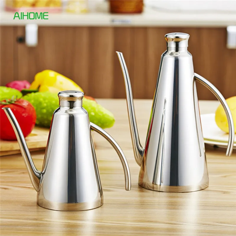 Stainless Steel Olive Oil Bottle Oil Kettle Leak proof Vinegar Pot