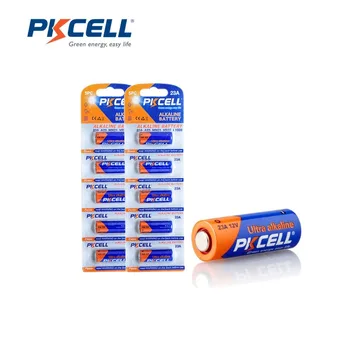 

2Pack/10Pcs PKCELL 23A Battery 23A E 21/23 23G A MN21 12V Alkaline Batteries for Doorbell Remote Control