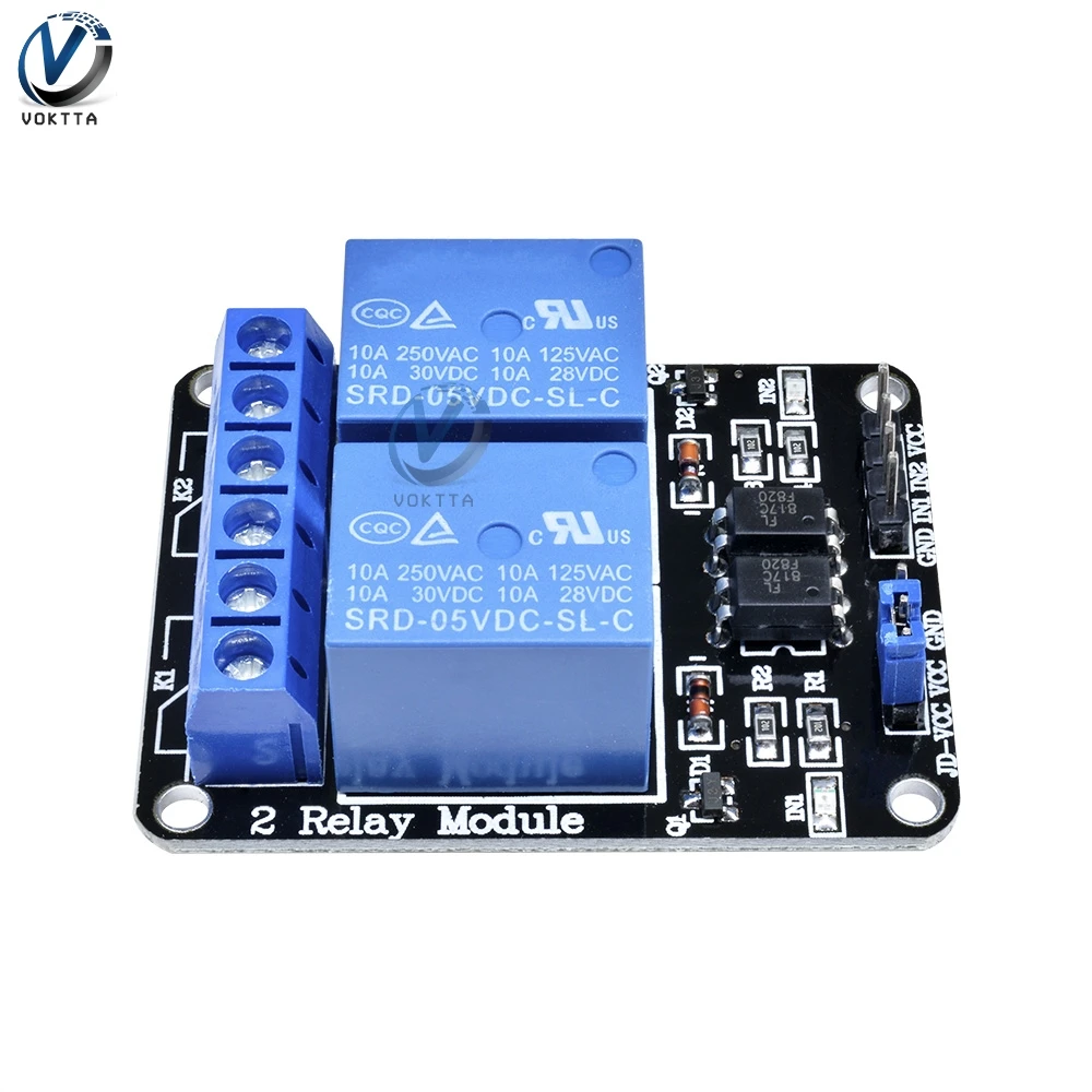 

5V 2-Channel Relay Module Shiled Timer Delay Relay Expansion Board Low Level Triggered Relay Module For Arduino Temporizador