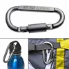 1Pc Outdoor Screw Lock Buckle D-Shaped Carabiner Hook Keyring Clip Camping Kits Sports Rope Buckle ISP Not for clambing ► Photo 2/6