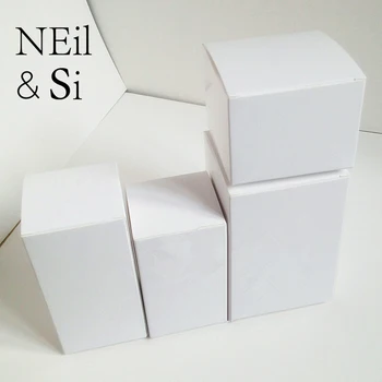 

Free Shipping White Paper Box for Gift Christmas Party Favor Wedding Candy Craft Candle Packaging Paperboard Boxes