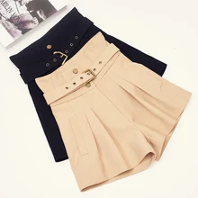 SexeMara Summer Women's Short High Waist Short Wide Leg Short spodenki damskie Casual short feminino 