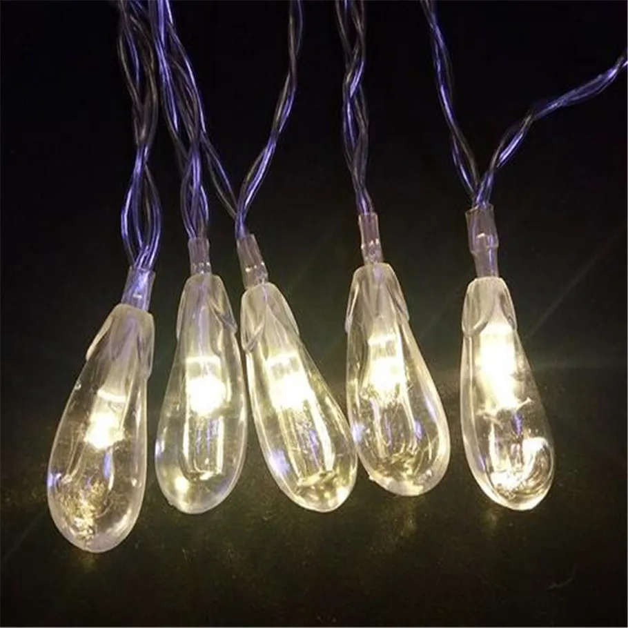 3M 20 LED Cute Eggplant Shaped string lights Battery Operated Christmas