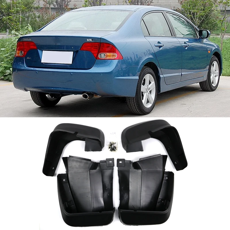 For Honda Civic 2006 2011 Mudflaps Splash Guards Front Rear Mud Flap