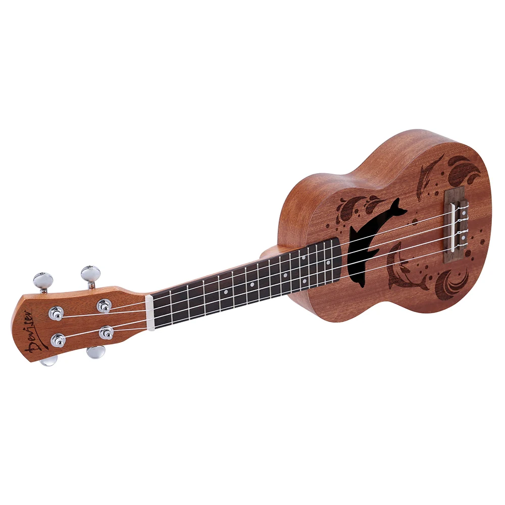 Горячая 21 дюймов укулеле Сапеле Ukelele мини Hawai 4 Струнные инструменты гитара красное дерево, гриф шеи