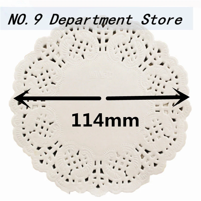 3,5/4,5/5,5/6," 100 шт Круглые Бумажные кружевные салфетки маслопоглощающая бумага doyleys печенья украшения Нижняя бумажная упаковка для свадебной вечеринки