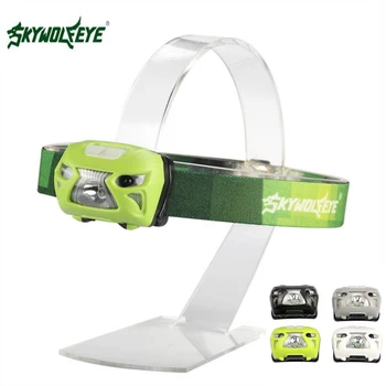 

Smart Sensor Headlamp 4 Modes LED Head Lamp Headlight Flashlight 3 * AAA Energy Saving Light for Outdoor Lighting Hiking