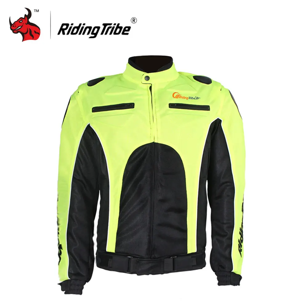 

Riding Tribe Men's Motorcycle Jacket Motorbike Breathable Mesh Riding Jacket Blouson Moto Motocross Clothing Black And Green