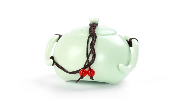 LIYIMENG Ceramic Teapot & Tea Cup for Kung Fu Puer Chinese Tea Pot Travel Portable Tea Set DrinkwareB4
