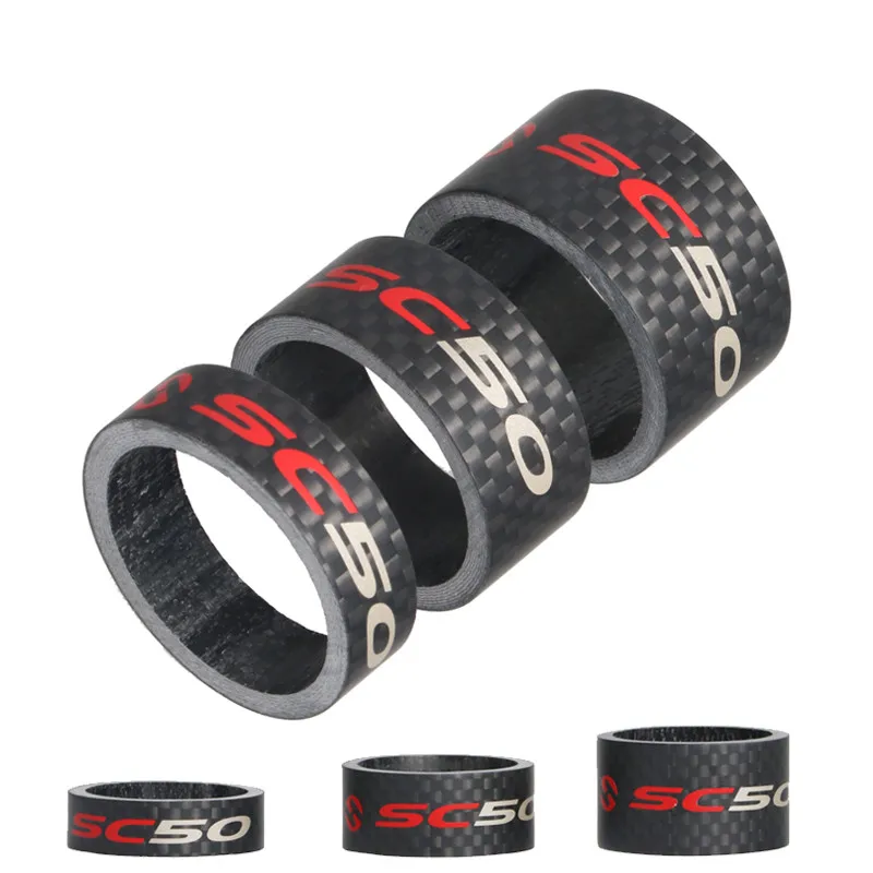 

TOSEEK 1-1 / 8 " 3K Carbon Mtb Headset Spacer 10/15/20mm Road Bike Stem Heighten Washer Bike Accessory