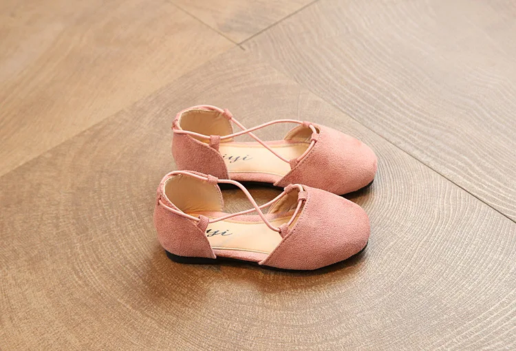 Новая весенняя фланелевая детская кожаная обувь принцессы для девочек модная Милая Повседневная танцевальная обувь чистого цвета