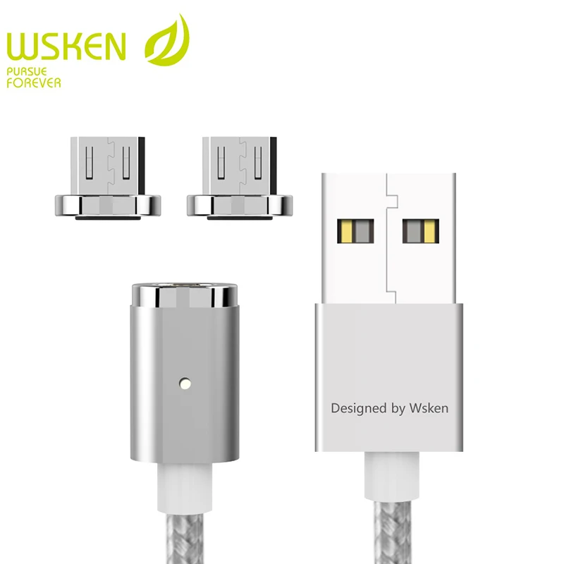 WSKEN Mini 2 Magnetic USB Cable Fast Charging Magnetic Charger Mobile Phone Micro USB Cables For