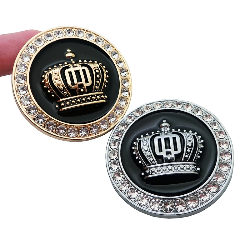 

1pcs Car Styling Metal Crown Emblem Sticker Car Side Badge Decal Accessories For BMW Audi Nissan Kia Ford Toyota VW Honda Mazda