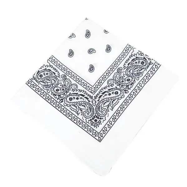 100% Cotton Fashion Bandana Multipurpose Paisley Printing Cowboy Bandanas Square Scarf Headbands Necktie for Men Women 55 x 55cm