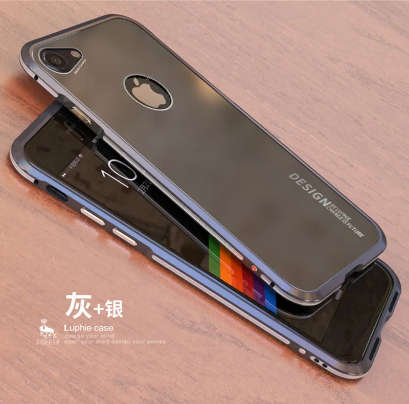 Металлический магнитный чехол для Apple iPhone 6, бампер, чехол, 6 Plus, 8 Plus, стеклянная крышка, броня, чехол для iPhone X, бампер, чехол, iPhone X