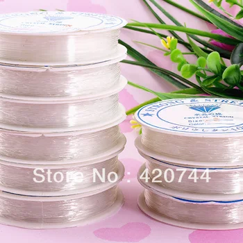 

20 Roll White Elastic Beading Cord Thread String Wire FASHION.0.5-1.0mm