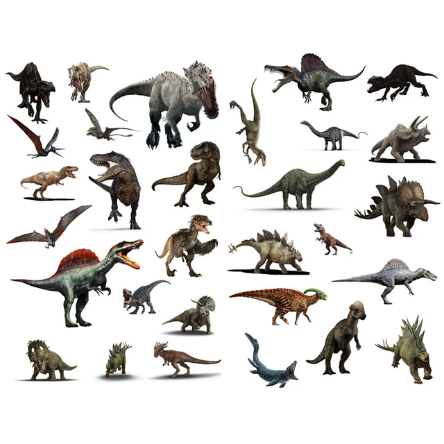 Pegatinas De Dinosaurios Para Decoración De Parque Jurásico