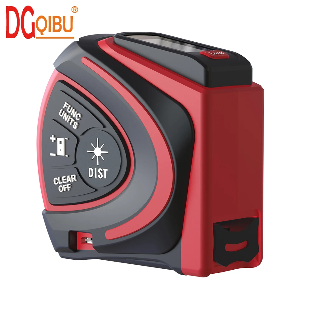 Laser Digital Tape Measure 30M Range Finder With 5M Measuring Tape LED Backlight m/in/ft Laser Distance Meter USB charging