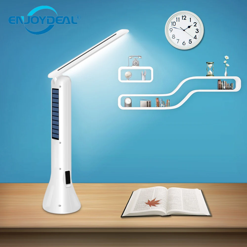 

Portable 2in1 Multifunctional charging Foldable Desk Lamp flashlight Camping Solar charging / power line charging LED Torch Lamp