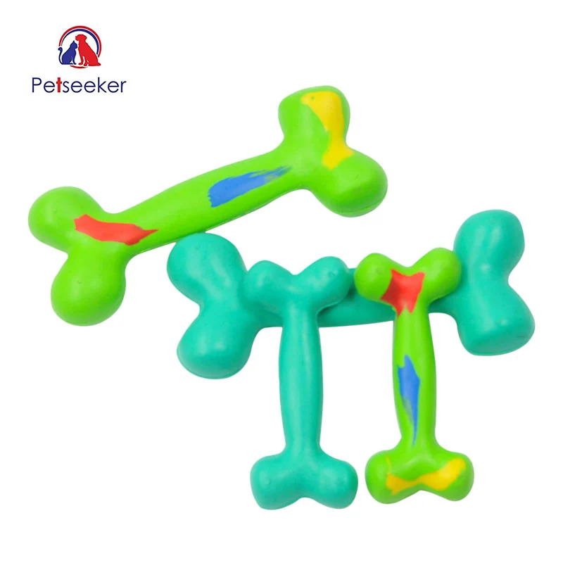 Petseeker Safety non toxic Natural Rubber Dog Toys For Dogs Clean Teeth