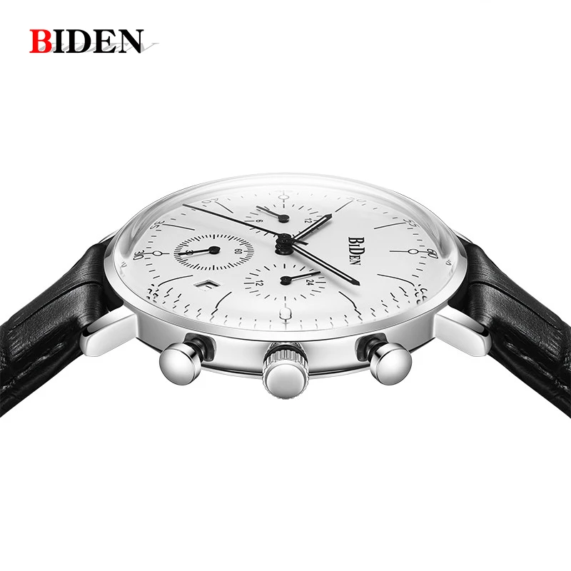 Мужские часы BIDEN лучший бренд класса люкс ультра тонкие модные дизайнерские кварцевые часы мужские водонепроницаемые спортивные наручные часы Мужские часы