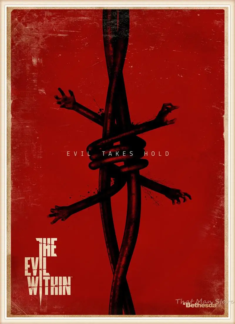 The Evil inside 2 Game прозрачные настенные наклейки с изображением украшение для дома