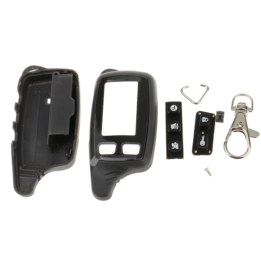 

1 Set Key Case Keychain for Tomahawk TW9010 TW9020 2Way Uncut Blade Fob Case Cover Folding Car Flip Remote Control