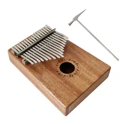 17 ключ палец калимба Mbira санза игрушечное пианино карман Размеры начинающих поддерживая мешок клавиатура маримба древесины музыкальный
