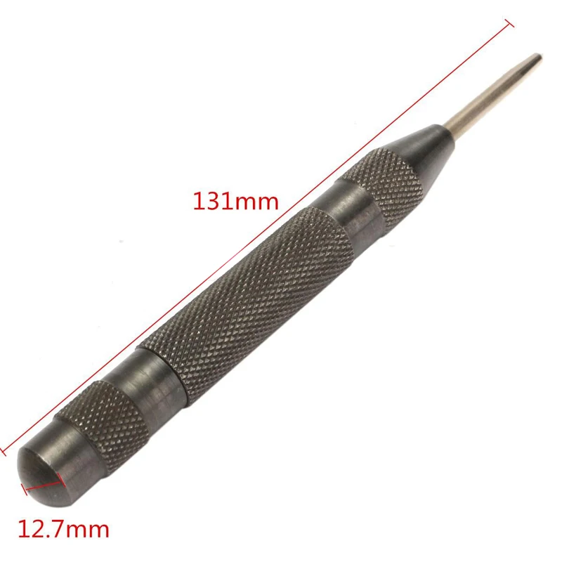 1PC Practical Heavy Duty Automatic Centre Punch Steel Spring Loaded Metal Wood Press Dent Marker Chisel Tool Carving Hand tools