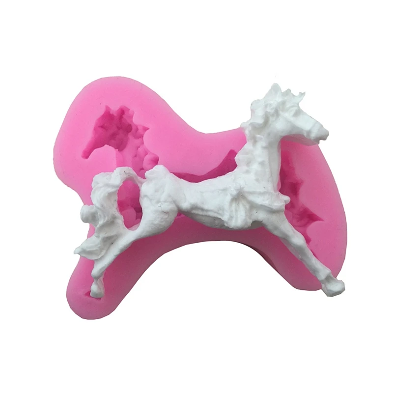 Buy Horse Shape Silicone Cake Mold Flexible Baking Mold For Clay Chocolate