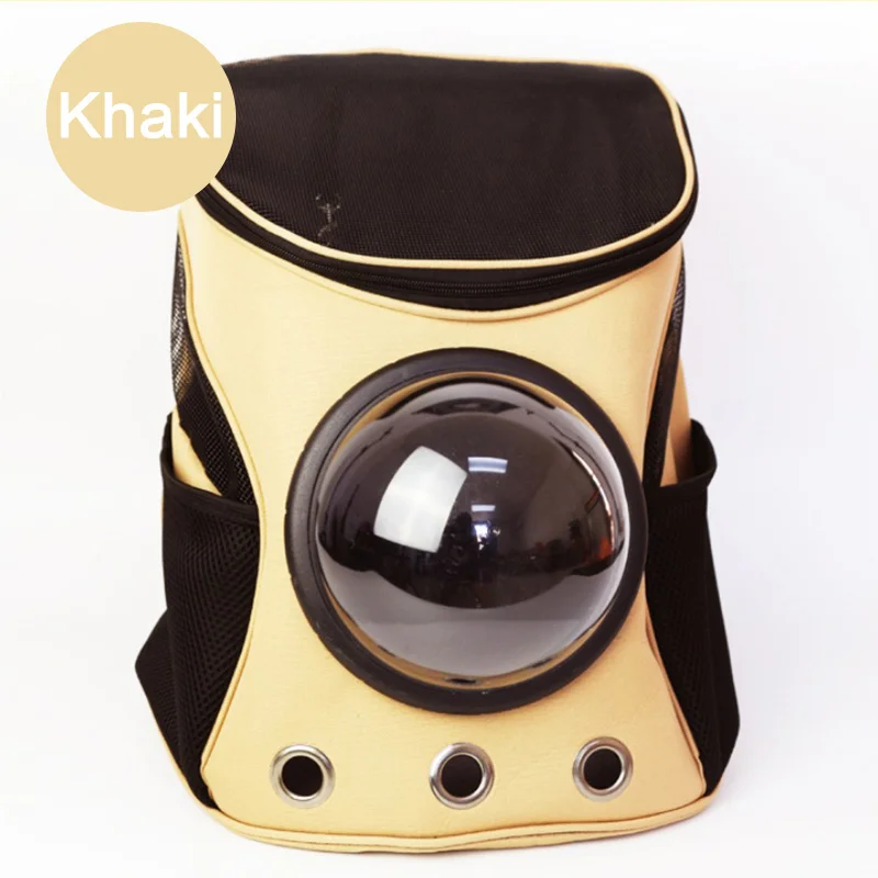 Рюкзак-переноска для собак космическая капсула сумки для переноски собак переноска для собак рюкзак на грудь переноска для собак кошка космическая капсула - Цвет: Khaki