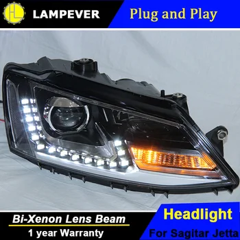 

Lampever for VW Volkswagen Jetta MK6 Headlights 2012-2016 Jetta LED Headlight GTI DRL High Low Beam Lens HID Xenon Front Lamp