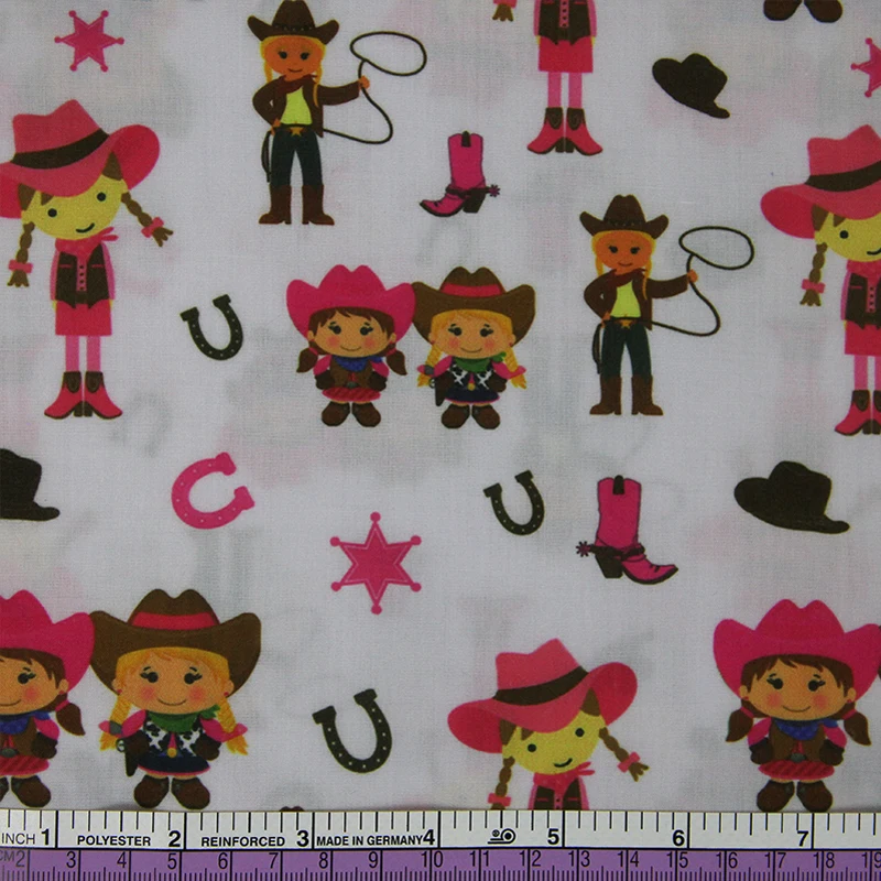 

50*145CM movie cartoon patchwork printed polyester cotton fabric for Tissue Kids Bedding home textile for Sewing Tilda Doll,c638