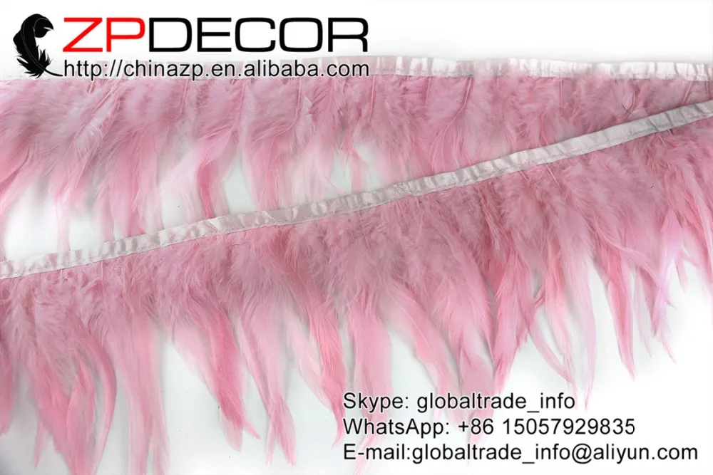 Pink Rooster Saddle Feather Trim (5)